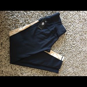 NWT Noli yoga pants with sheer nude sides size M